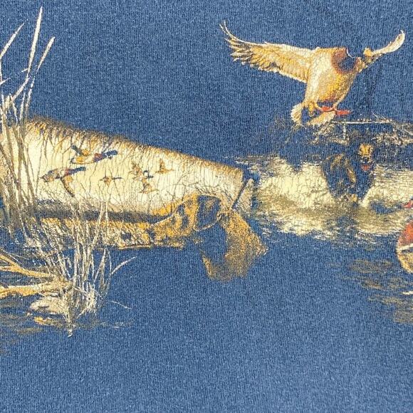 North River Shirt Mens Extra Large Blue Duck Hunting All Around Long Sleeve Dog - Picture 5 of 10